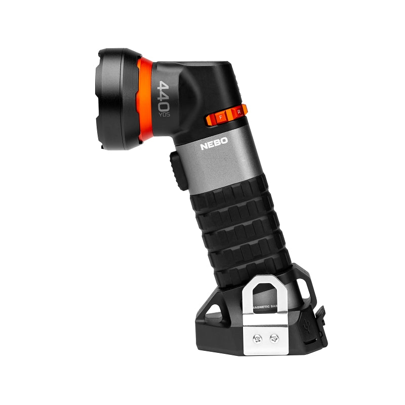Nebo Luxtreme Series NEB-SPT-1004 Spotlight with Integrated COB, LED Lamp, 500 Lumens, Aluminum/Rubber Fixture