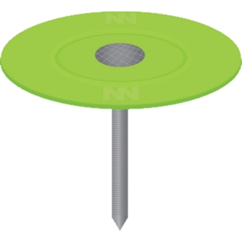 Ace 1 in. Cap Galvanized Plastic/Steel Nail Flat Head 1 lb