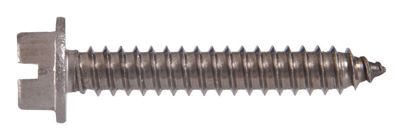 HILLMAN No. 12 X 2 in. L Slotted Hex Head Sheet Metal Screws 100 pk
