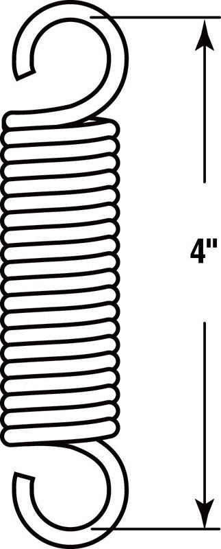 Prime-Line 4 in. L X 13/16 in. D Extension Spring 2 pk