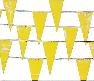 Mutual Industries 15903-41 Perimeter Marker, 105 ft L, 12 in W, Yellow, HDPE