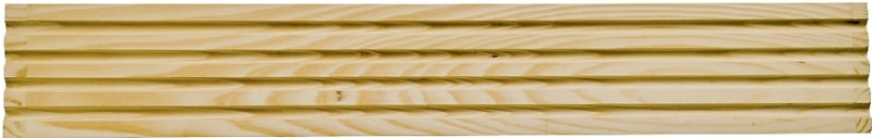 Waddell RFC37 Moulding, 3-1/4 in W, Casing, Fluted Profile, Pine, Pack of 10