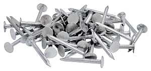 ProFIT 0132099 Hand Drive Roofing Nail, 1-1/2 in L, Flat Head, 11 ga, Steel, 25 lb