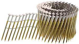 Senco GL24APBF Series Nail, Wire Weld Coil Collation, 2-3/8 in L, Steel, Sencote, Full Round Head