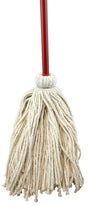 Zephyr 11016L Deck Mop, 16 oz Headband, 48 in L, Cotton Mop Head, Natural Mop Head, Metal Handle