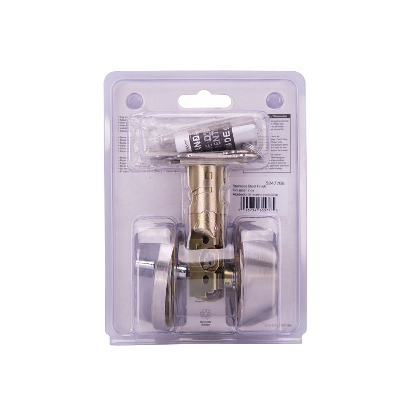 ProSource Signature Series D261-RU5V Deadbolt, 3 Grade, Stainless Steel, 2-3/8, 2-3/4 in Backset, KW1 Keyway, Pack of 3