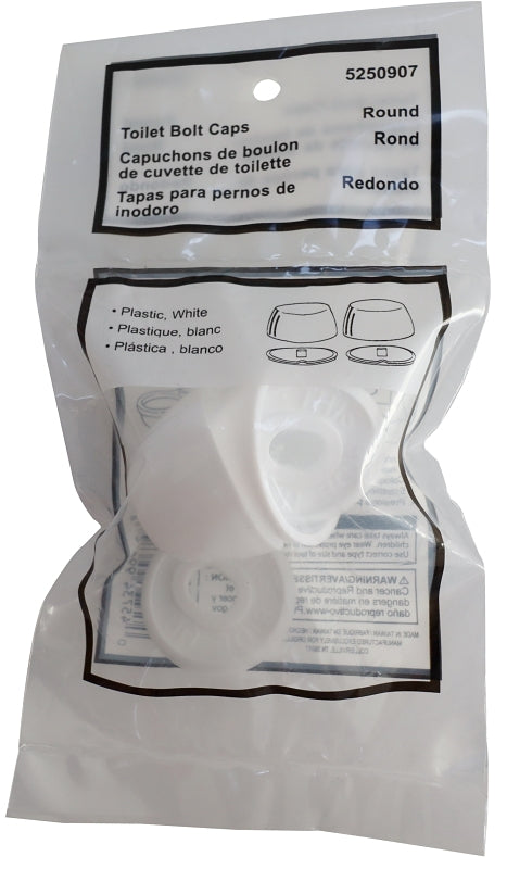 ProSource PMB-475-3L Toilet Bolt Cap, For: Toilet