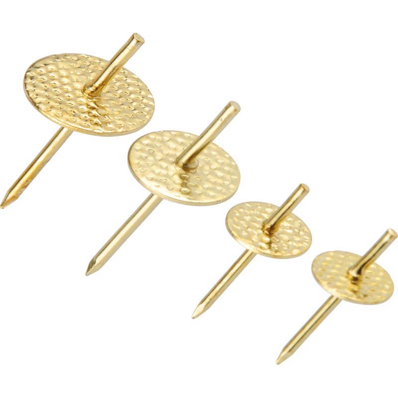 HILLMAN Brass-Plated Assorted Quick Hanger 10 lb 6 pk, Pack of 10