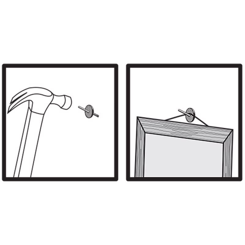 HILLMAN Brass-Plated Assorted Quick Hanger 10 lb 6 pk, Pack of 10