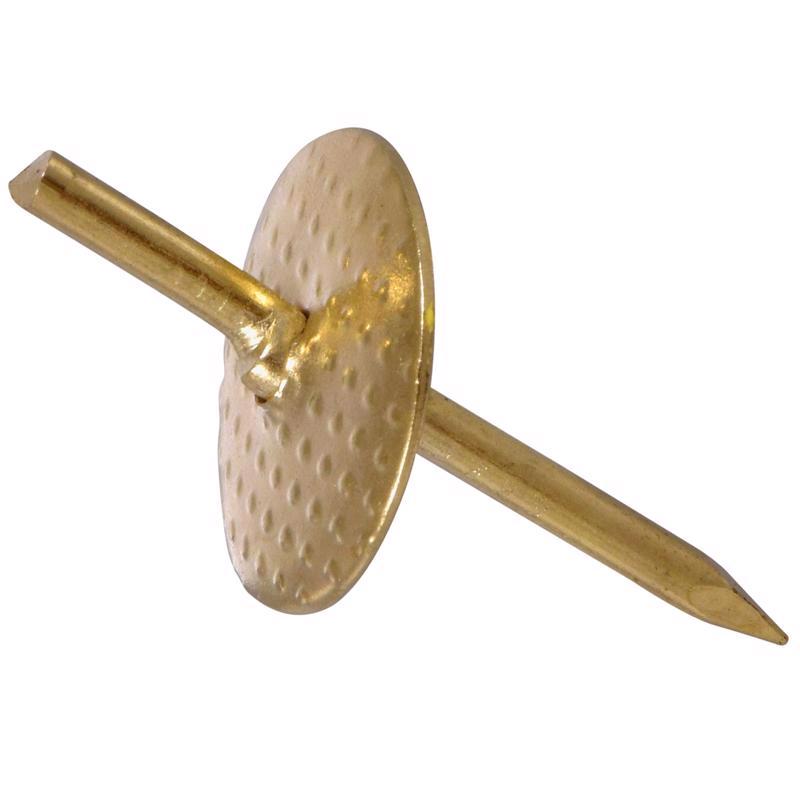 HILLMAN Brass-Plated One Piece Quick Hanger 20 lb 5 pk, Pack of 10