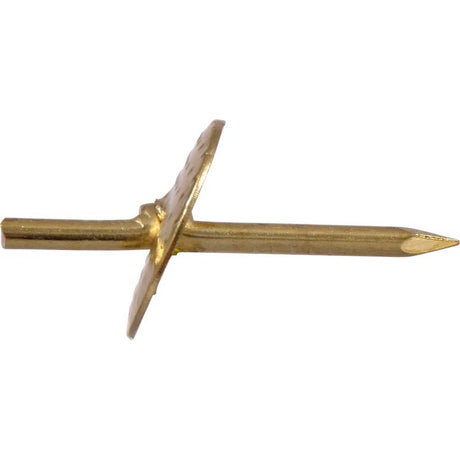 HILLMAN Brass-Plated Gold One Piece Quick Hanger 60 lb 3 pc, Pack of 10