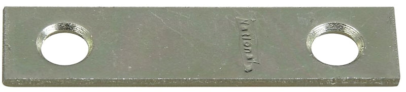 National Hardware N272-716 Mending Brace, 2 in L, 1/2 in W, Steel, Zinc, Screw Mounting, Pack of 40