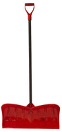 Garant NPP26KDU Snow Pusher, 26 in W Blade, Polyethylene Blade, Wood Handle, D-Shaped Handle, 46-1/4 in L Handle