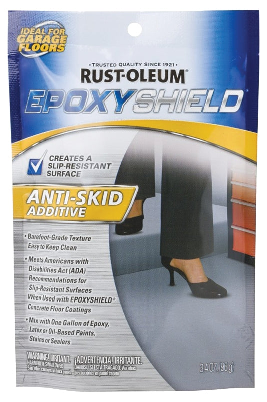 Rust-Oleum 279847 Anti-Skid Paint Additive, Solid, Solvent, Clear, 3.4 oz Pouch