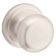 Kwikset 720J 15CP6AL Passage Knob, Juno, Mushroom, 2-5/8 in H x 2-5/8 in W Dimensions, Zinc, Satin Nickel