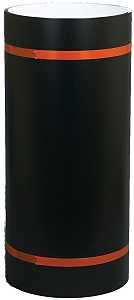 Amerimax 6911435 Trim Coil, 50 ft L, 0.021 Gauge, Aluminum, Black/White, Painted