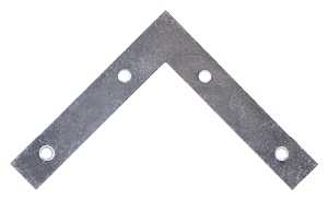 ProSource FC-Z05-013L Corner Brace, 5 in L, 5 in W, 7/8 in H, Steel, Zinc-Plated, 1.8 mm Thick Material, Pack of 10