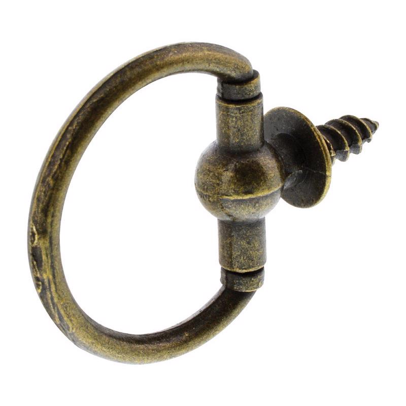 HILLMAN Antique Gold Round Ring Hanger 2 pk, Pack of 10