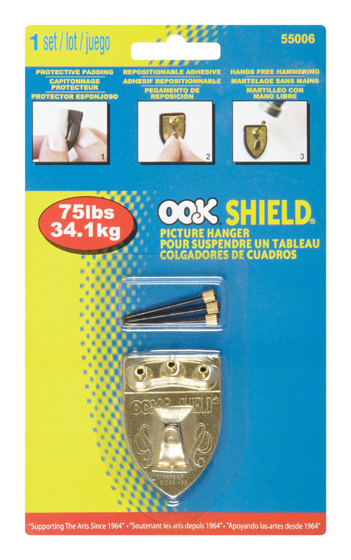 OOK Shield Picture Hanger 75 lb 1 pk