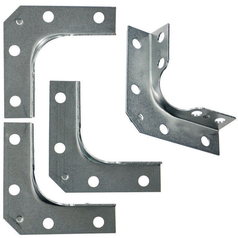 Ace 2-1/2 in. H X 3.75 in. W X 2-1/2 in. D Zinc Outside Corner Brace, Pack of 5