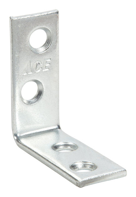 Ace 1-1/2 in. H X 1.25 in. W X 1-1/2 in. D Zinc Inside L Corner Brace, Pack of 25