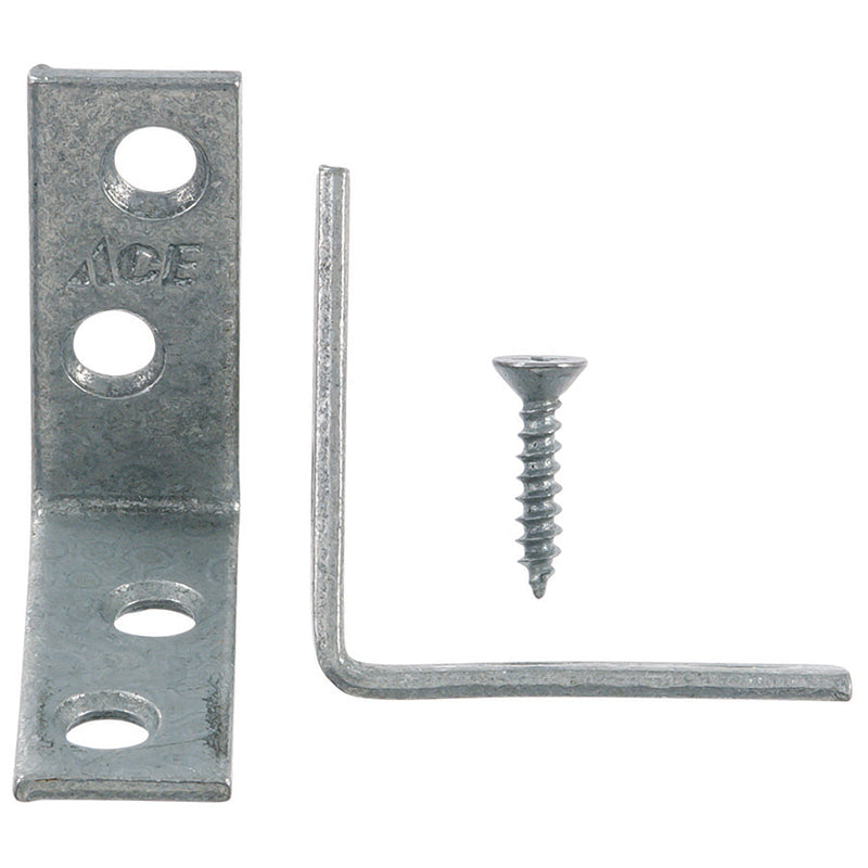 Ace 1-1/2 in. H X 2.75 in. W X 1-1/2 in. D Steel Inside L Corner Brace
