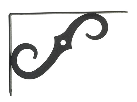 Hampton Black Steel Shelf Support 12 Ga. 10 in. L 100 lb, Pack of 6