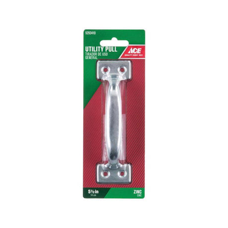Ace 5.5 in. L Zinc-Plated Silver Steel Utility Pull, Pack of 5