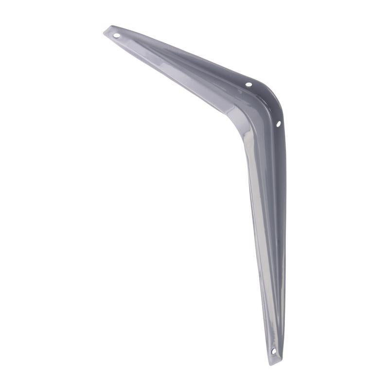 Hampton Gray Steel Shelf Support 18 Ga. 6 in. L 100 lb, Pack of 10