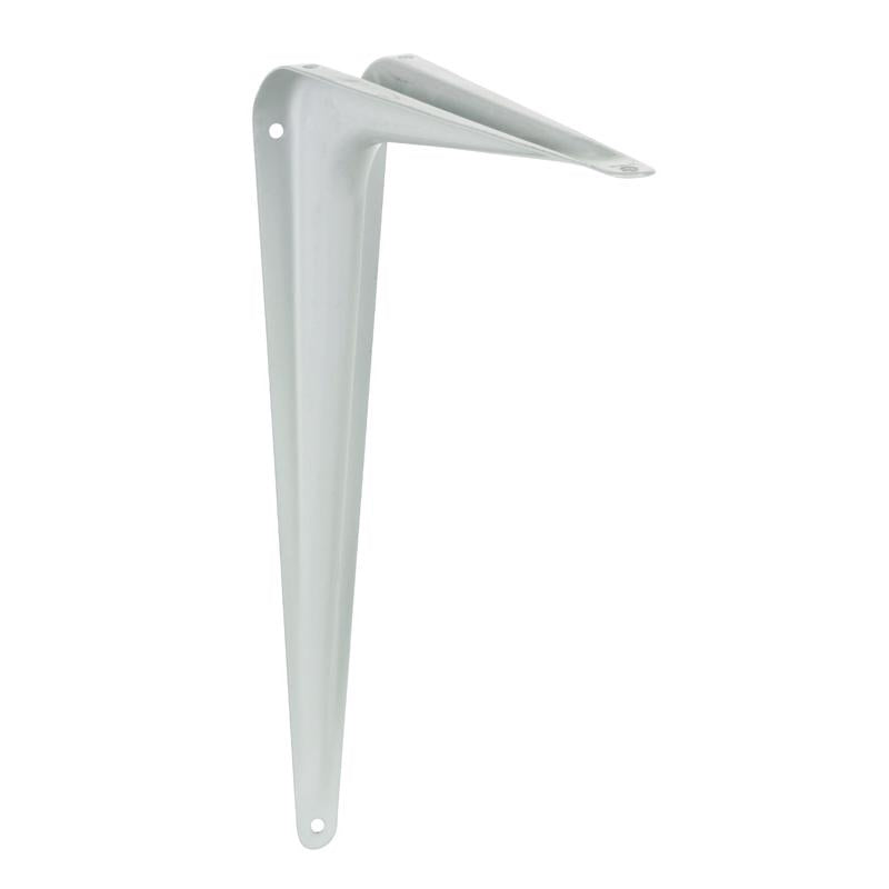 Hampton White Steel Shelf Support 18 Ga. 8 in. L 100 lb, Pack of 10