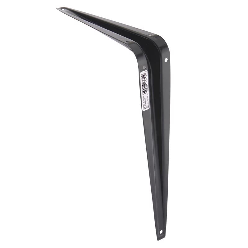 Hampton Black Steel Shelf Support 18 Ga. 8X10 in. L 100 lb, Pack of 10