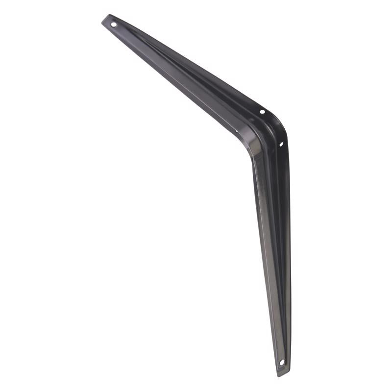 Hampton Black Steel Shelf Support 18 Ga. 8X10 in. L 100 lb, Pack of 10