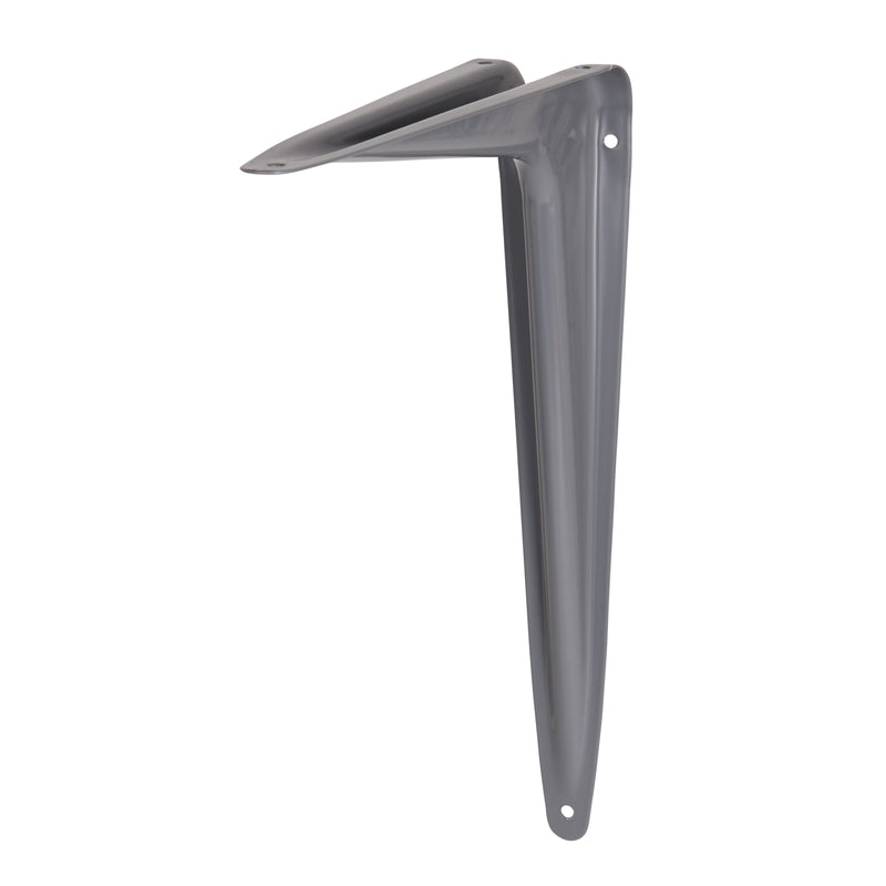 Hampton Gray Steel Shelf Support 18 Ga. 12 in. L 100 lb, Pack of 10