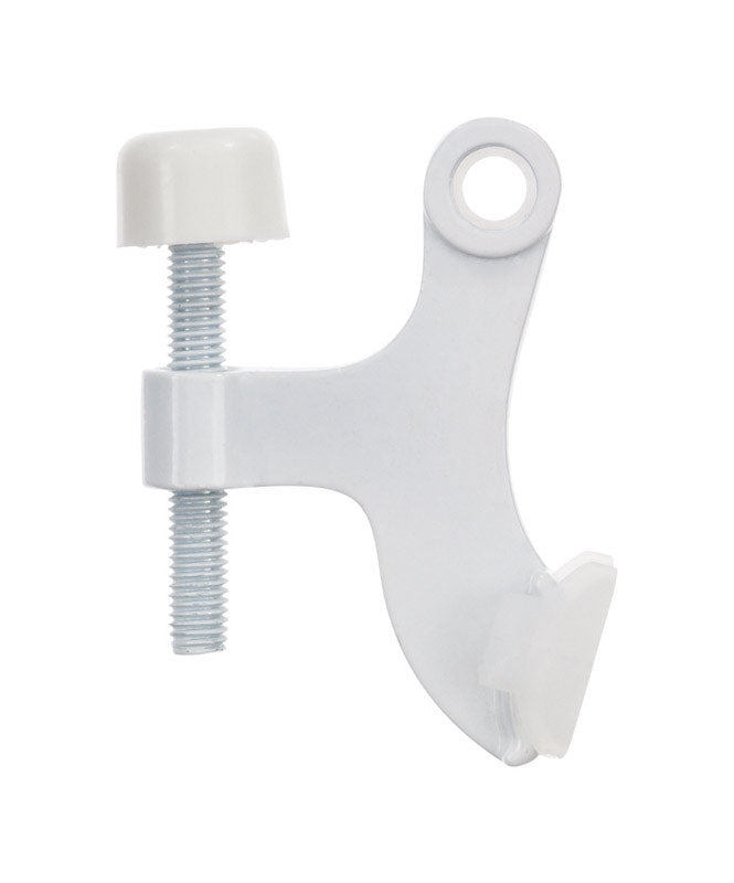 Ace Metal White Hinge Pin Door Stop Mounts to door 0 in., Pack of 5