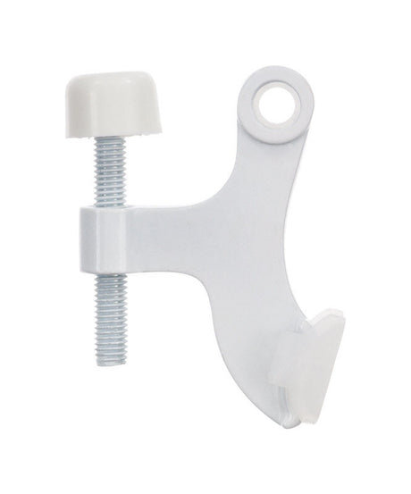 Ace Metal White Hinge Pin Door Stop Mounts to door 0 in., Pack of 5