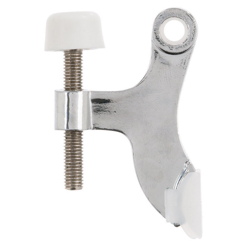 Ace Metal Chrome Silver Hinge Pin Door Stop Mounts to door 0 in., Pack of 5