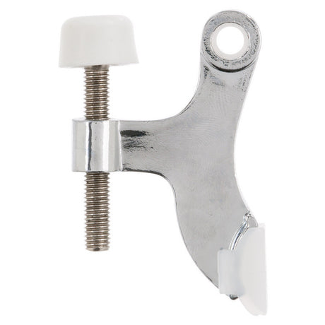 Ace Metal Chrome Silver Hinge Pin Door Stop Mounts to door 0 in., Pack of 5