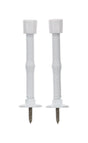 Ace 3 in. W Metal White Spring Door Stop Mounts to door and wall 0 in., Pack of 5