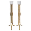 Ace 3 in. W Metal Bright Gold Spring Door Stop Mounts to door and wall 1.5 in., Pack of 5