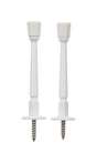 Ace 3 in. W Metal White Rigid Door Stop Mounts to door and wall 1.8 in., Pack of 5