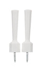 Ace 3-1/4 in. W Plastic White Flexible Door Stop Mounts to door and wall 0 in., Pack of 5