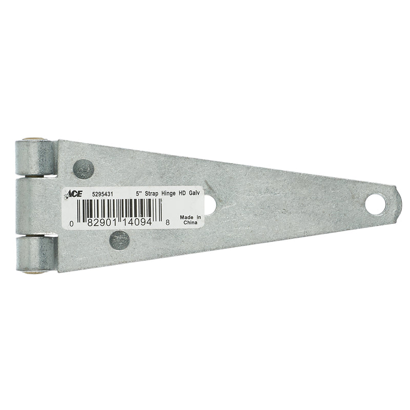 Ace 5 in. L Galvanized Heavy Duty Strap Hinge 1 pk