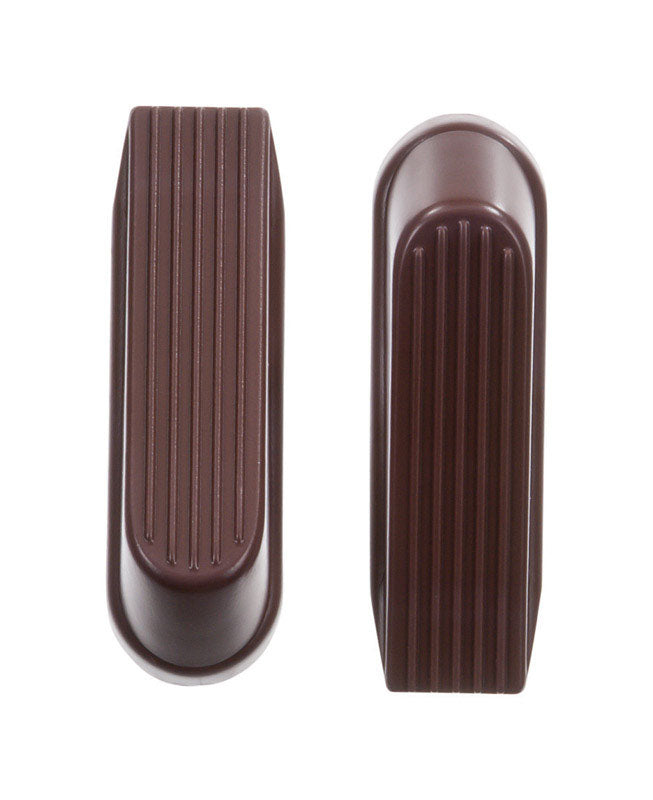 Ace 4 in. W Rubber Brown Wedge Door Stop Mounts to floor 0 in., Pack of 5