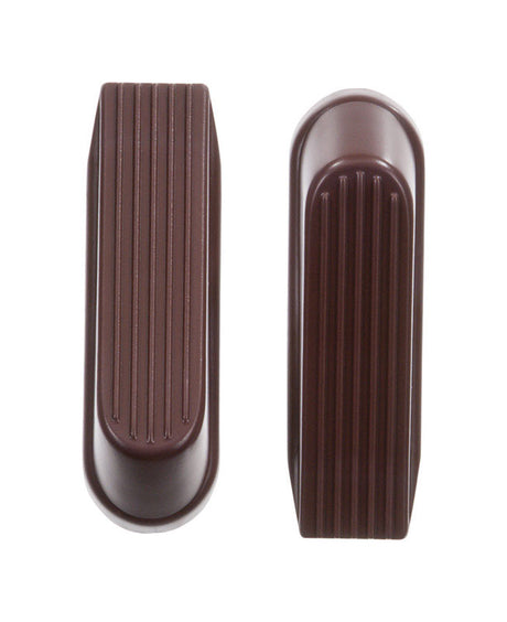 Ace 4 in. W Rubber Brown Wedge Door Stop Mounts to floor 0 in., Pack of 5