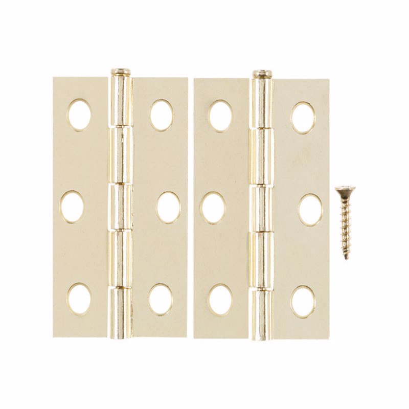 Ace 2.75 in. W X 2-1/2 in. L Bright Brass Gold Brass Narrow Hinge 2 pk, Pack of 5