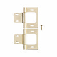 Ace 2.75 in. W X 3 in. L Bright Brass Brass Non-Mortise Hinge 2 pk, Pack of 5