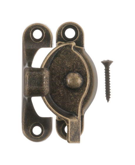Ace Antique Brass Brass Sash Lock 1 pk, Pack of 5
