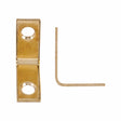 Ace 1 in. H X 2.75 in. W X 1 in. D Brass Inside Corner Brace