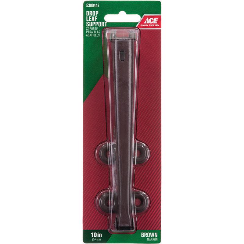 Ace Brown Brass Table Leaf Support Bracket 10 in. L