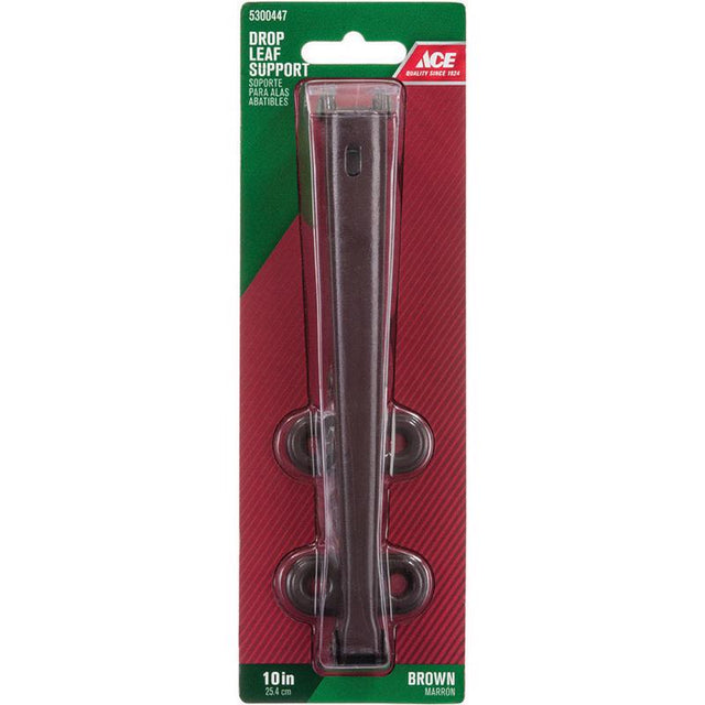 Ace Brown Brass Table Leaf Support Bracket 10 in. L